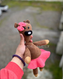 عروسک تدی دختر مستربین (خرس مستربین) ۳۰ سانت 🧸