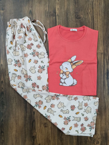 ست تیشرت شلوار عروسکی طرح خرگوش ملوس 🐰🐇ྀི