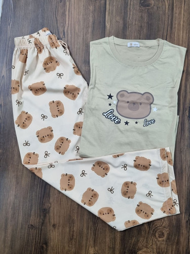 ست تیشرت شلوار عروسکی طرح تدی 🧸ྀི