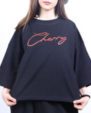 تیشرت باکسی ترند طرح چری 🍒 cherry