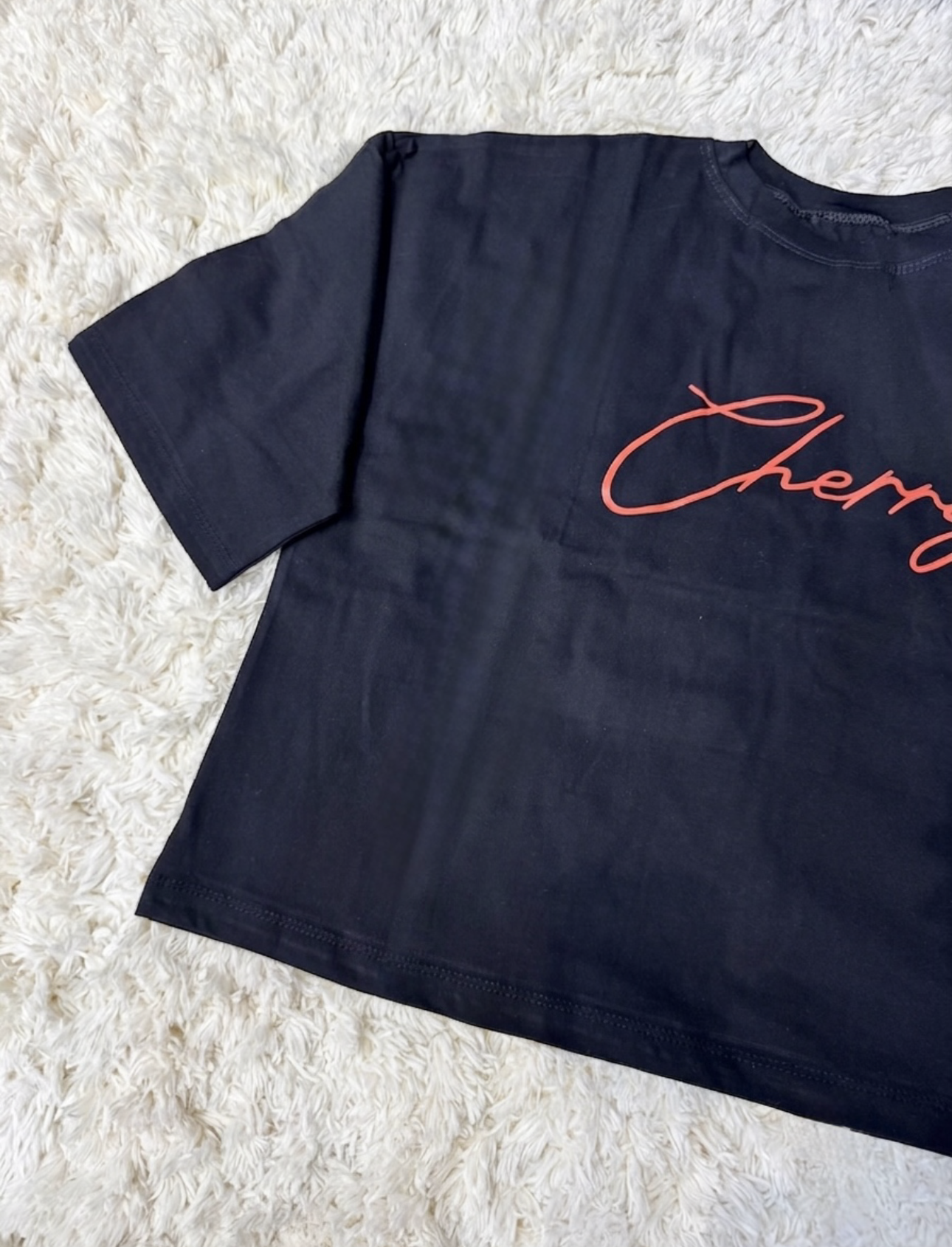 تیشرت باکسی ترند طرح چری 🍒 cherry